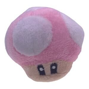 Super Mario Pink Mushroom Plush | Power-Up Toad Toy | Children Gift for Girls